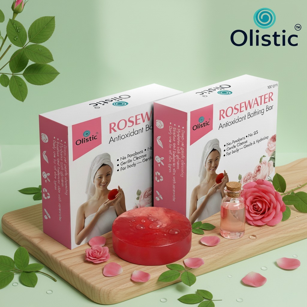 Olistic Rosewater Antioxidant Bathing Bar (Variation 2)